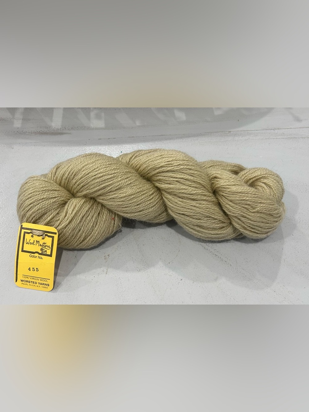 Masters Worsted Wool Skein in Soft Beige